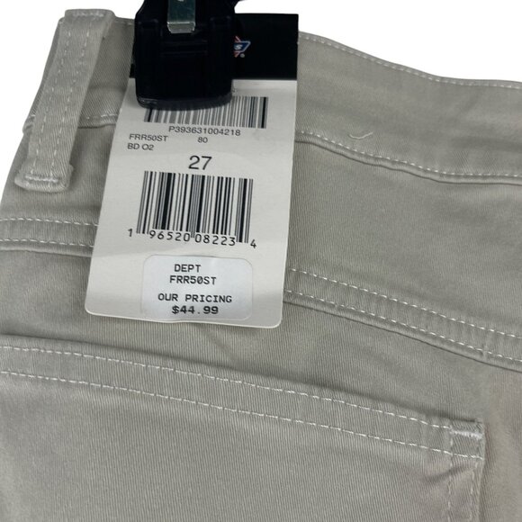 Dickies NWT Womens Chino Work Shorts Size 27 Light Khaki High Rise Casual - Picture 2 of 5